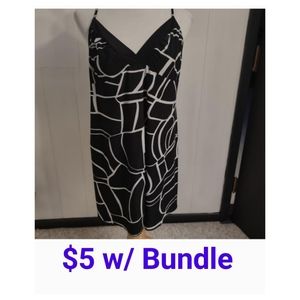 Black White Abstract Dress